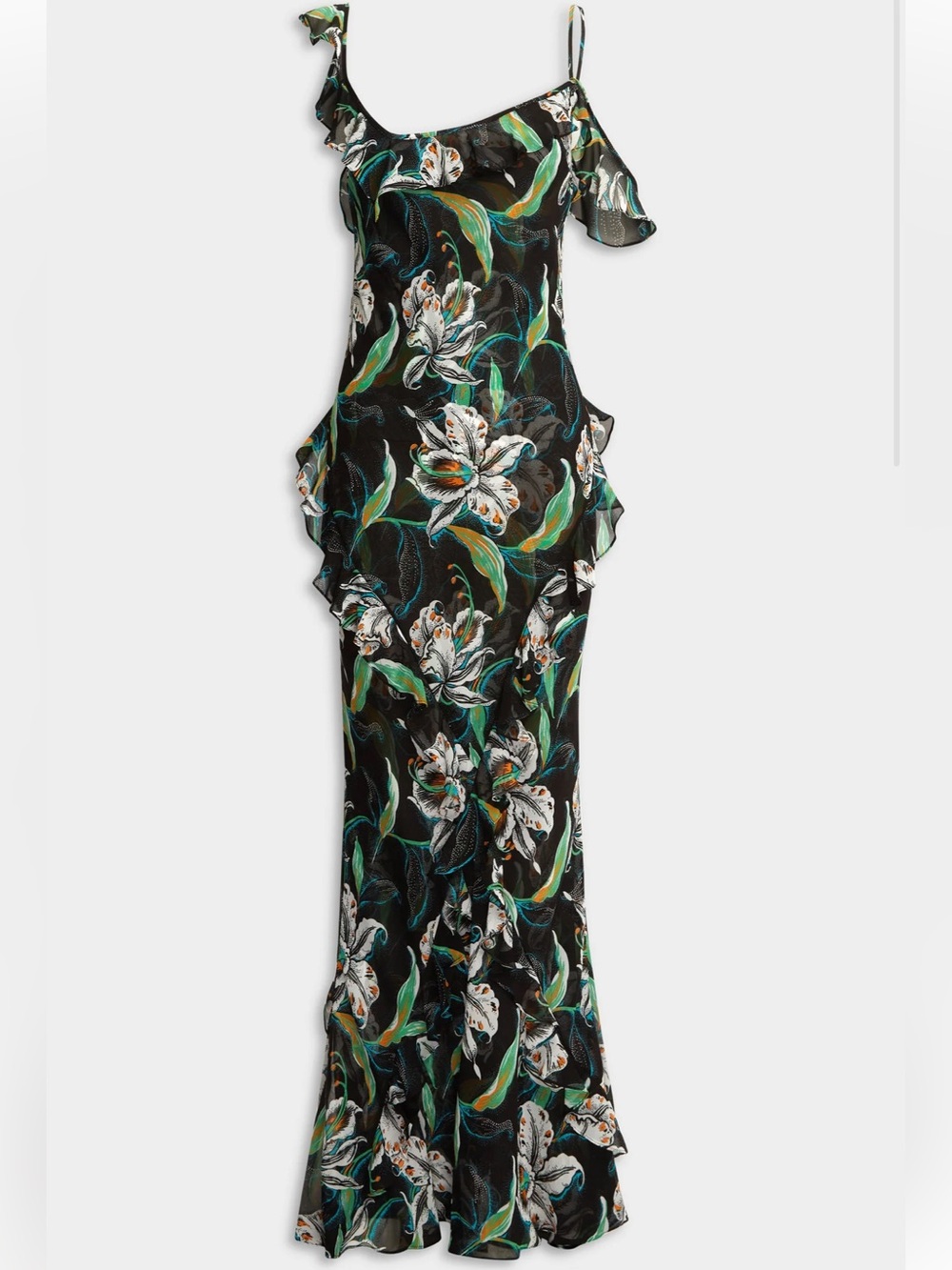 Venroy Floral Silk Maxi Dress